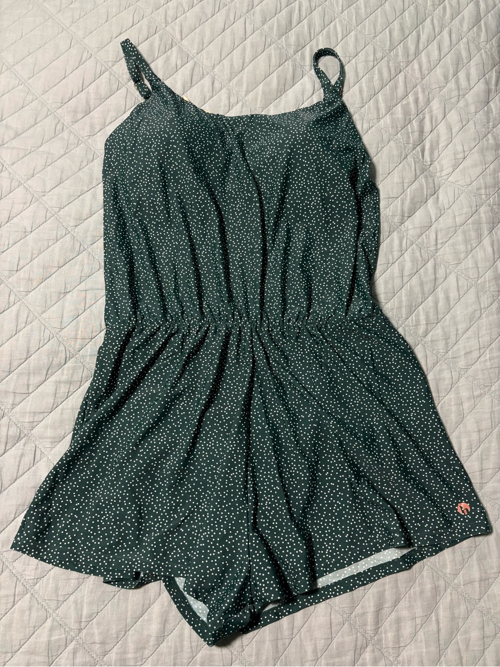 Honey Mark Rue Swim Romper Pebble Beach